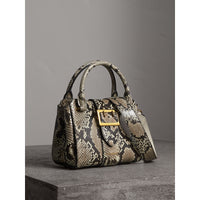 NATURAL Petit sac tote The Buckle en python