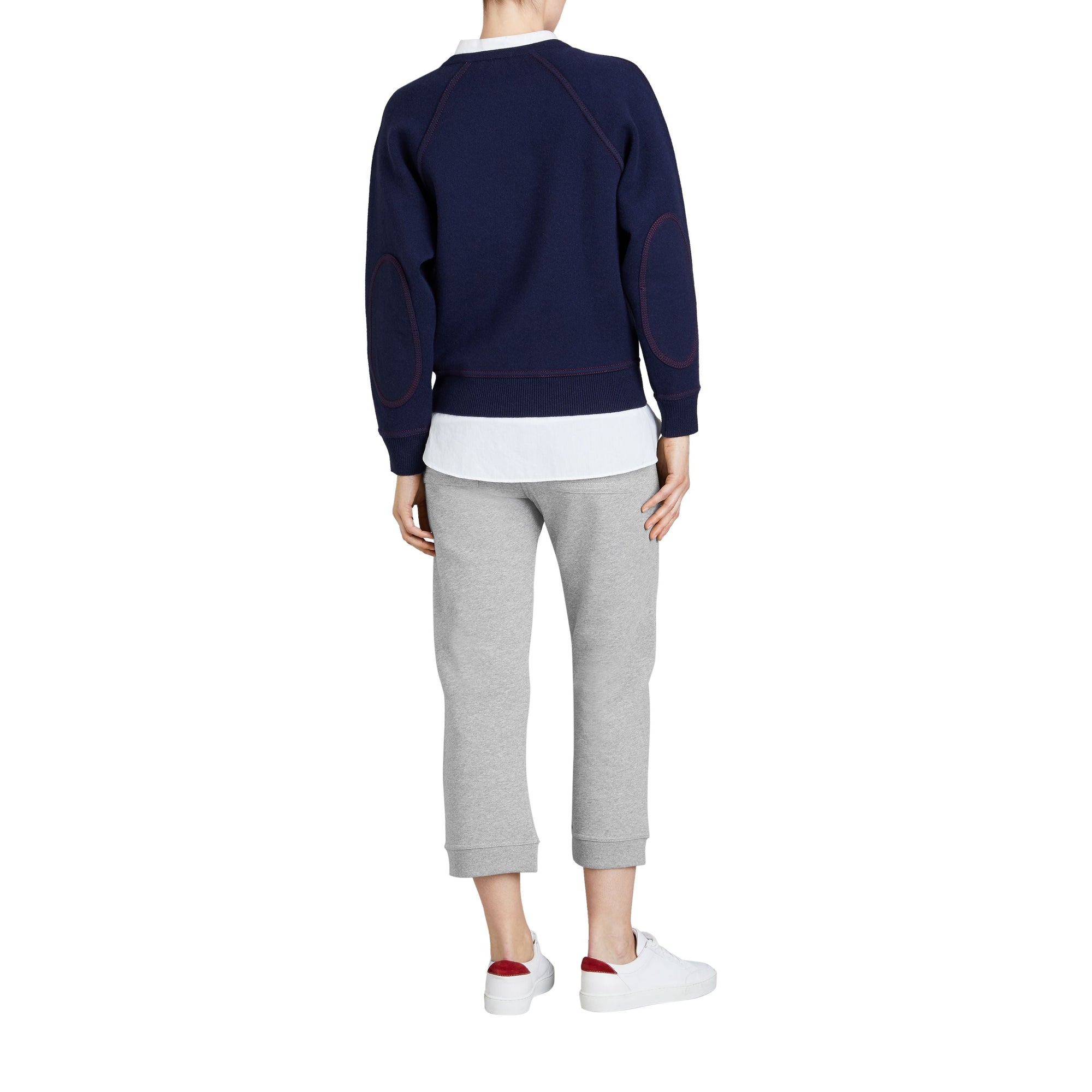 PALE GREY MELANGE Pantalon de survêtement 7/8 en jersey