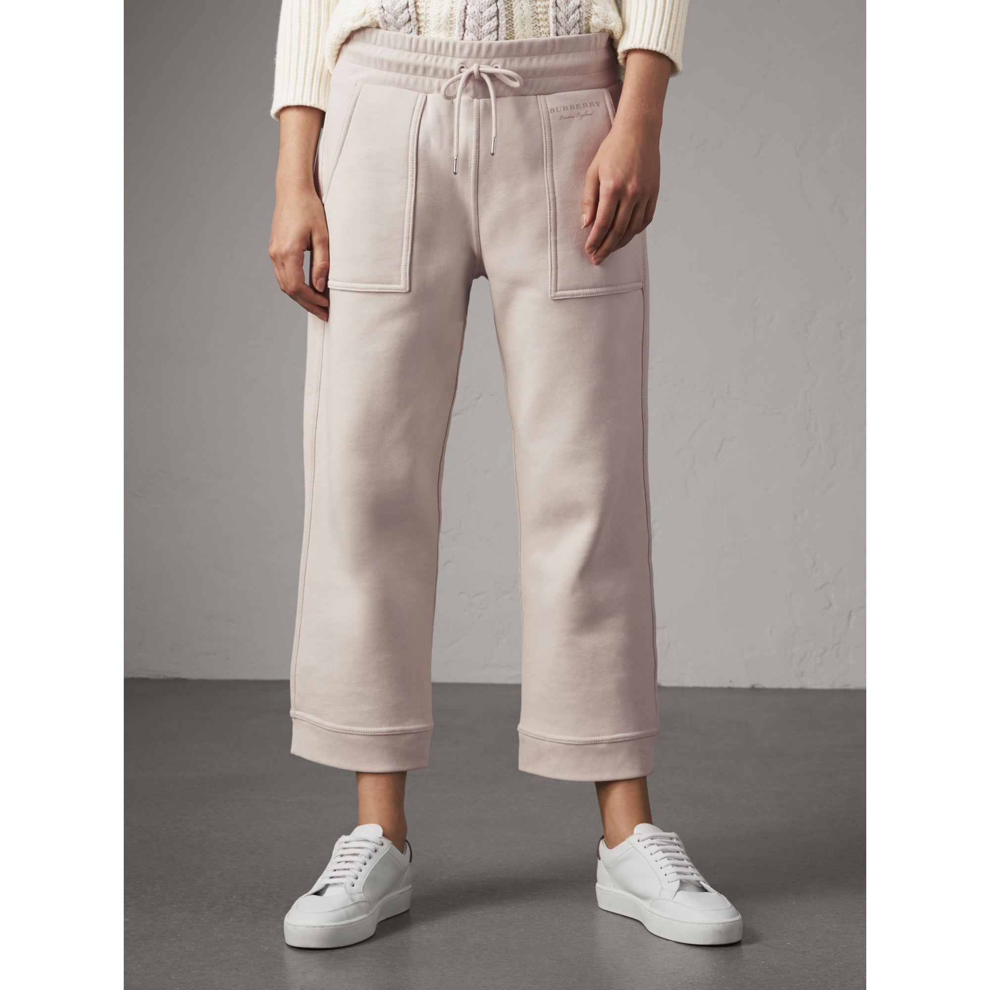 WINTER WHITE Pantalon de survêtement 7/8 en jersey