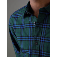 FOREST GREEN Chemise en coton à motif check