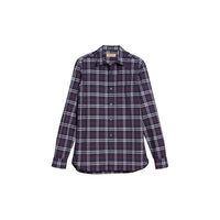 NAVY Chemise en coton à motif check