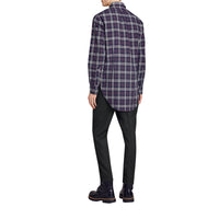 NAVY Chemise en coton à motif check