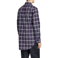 NAVY Chemise en coton à motif check