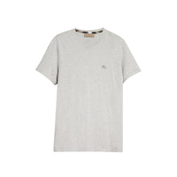 PALE GREY MELANGE T-shirt en jersey de coton