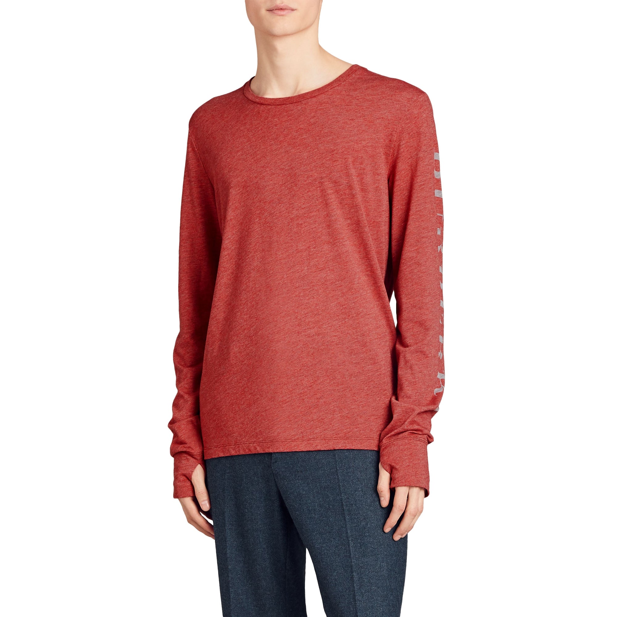 BRIGHT RED MELANGE Haut en jersey à motif dévoré