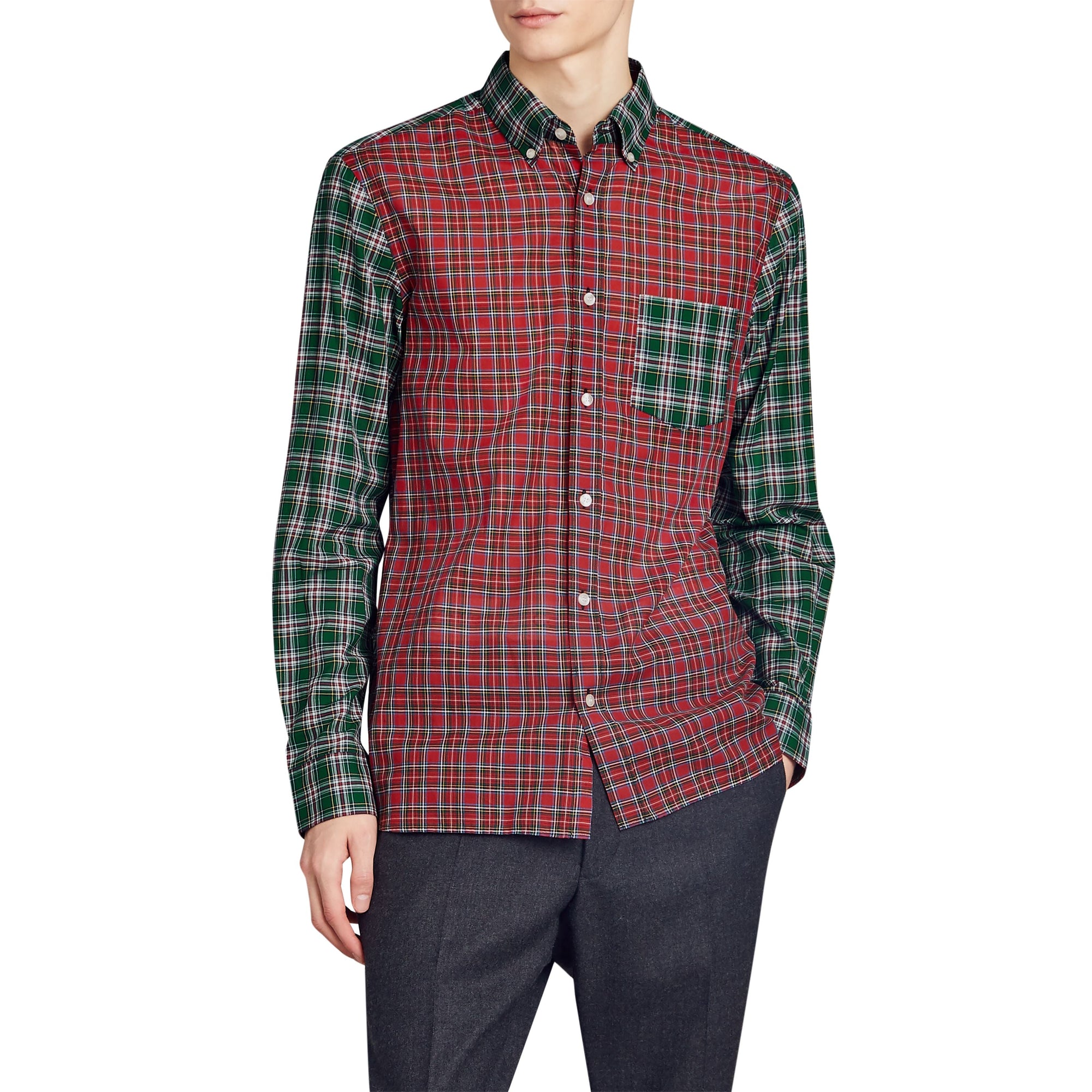 PINE GREEN Chemise Oxford en coton tartan