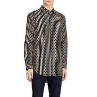 NAVY Chemise en coton à pois et rayures