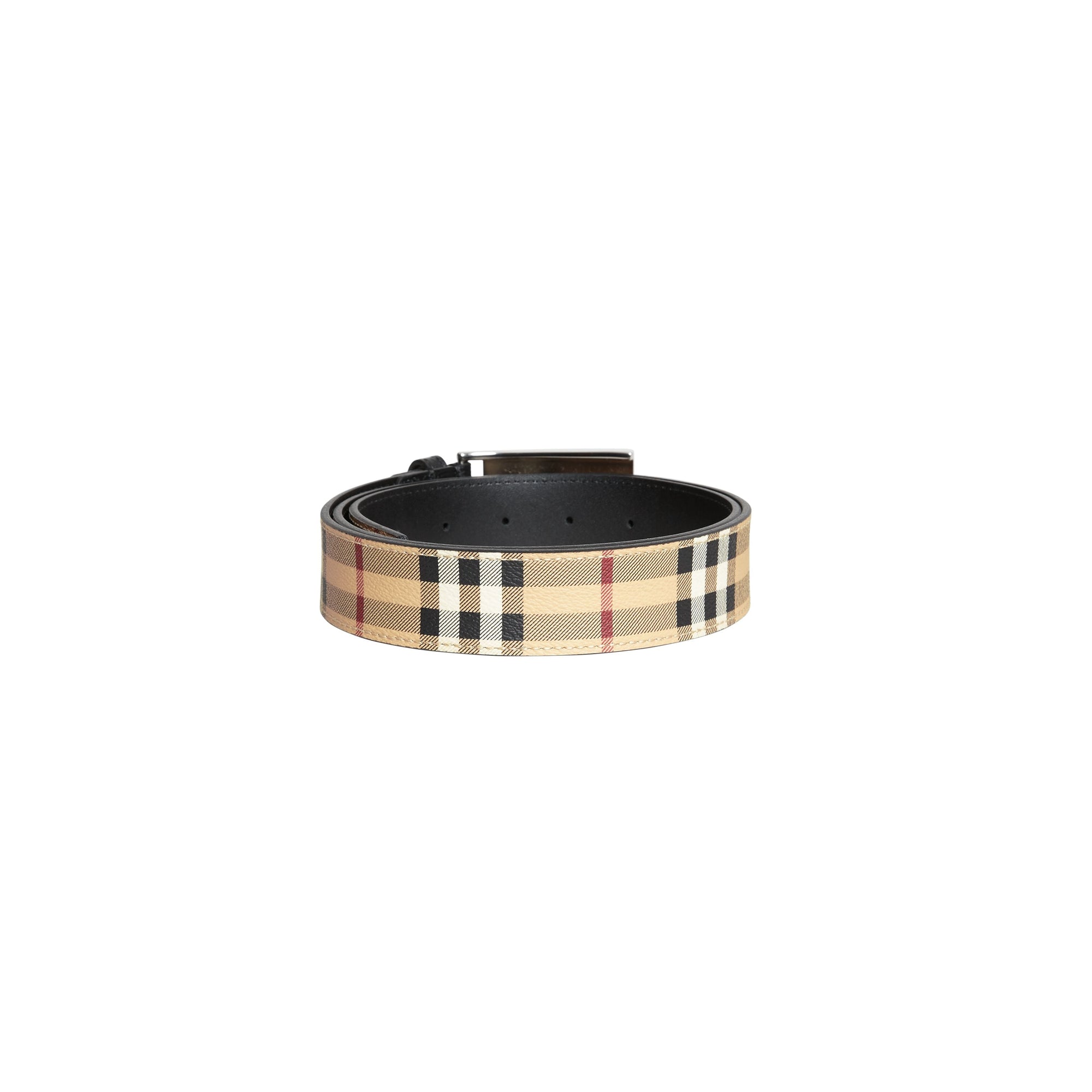 Ceinture à motif haymarket check - Noir