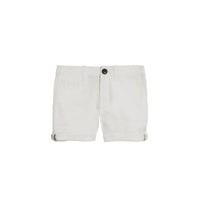 WHITE Short chino en sergé de coton