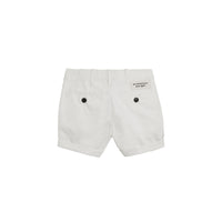 WHITE Short chino en sergé de coton