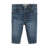 MID INDIGO Jean skinny en denim extensible