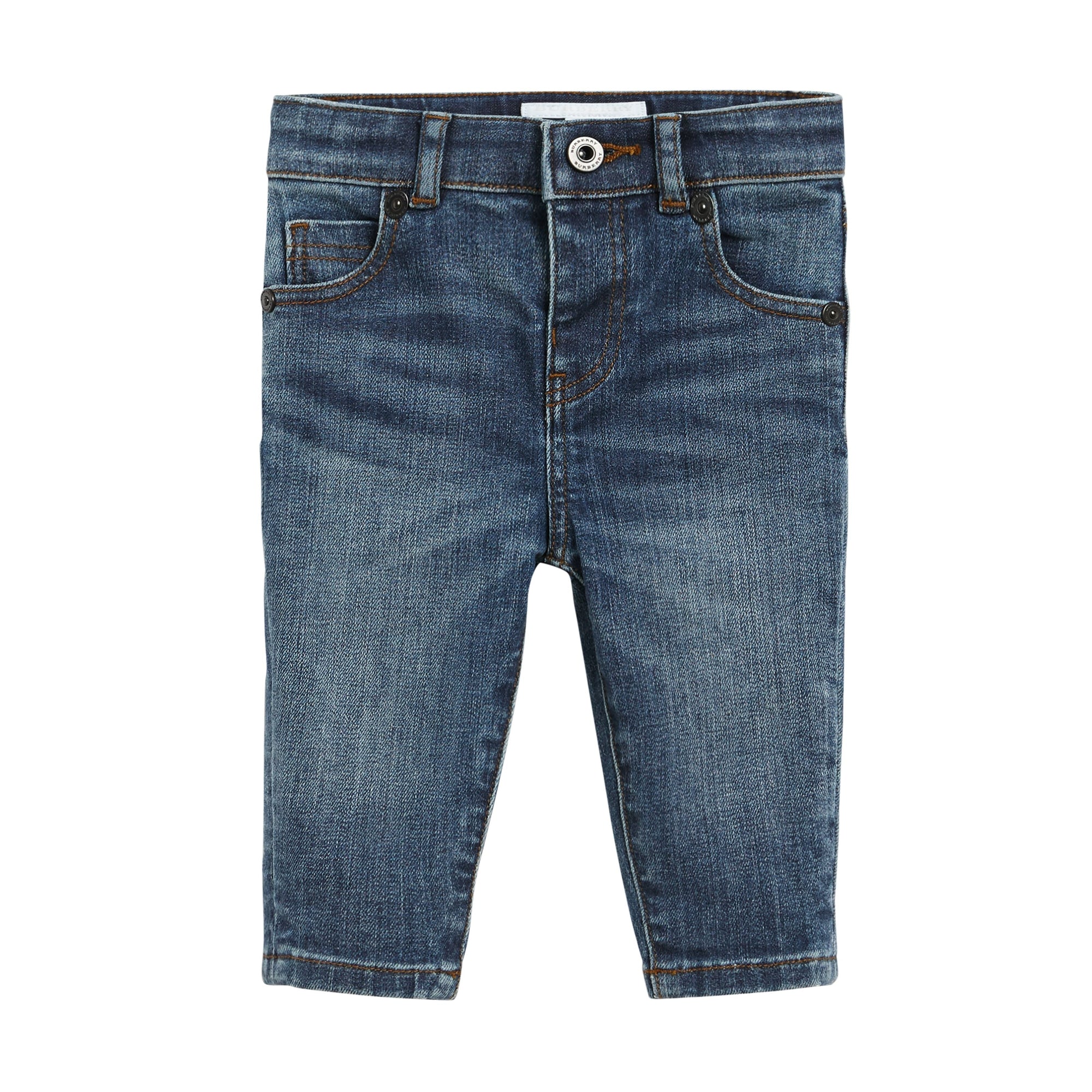 MID INDIGO Jean skinny en denim extensible