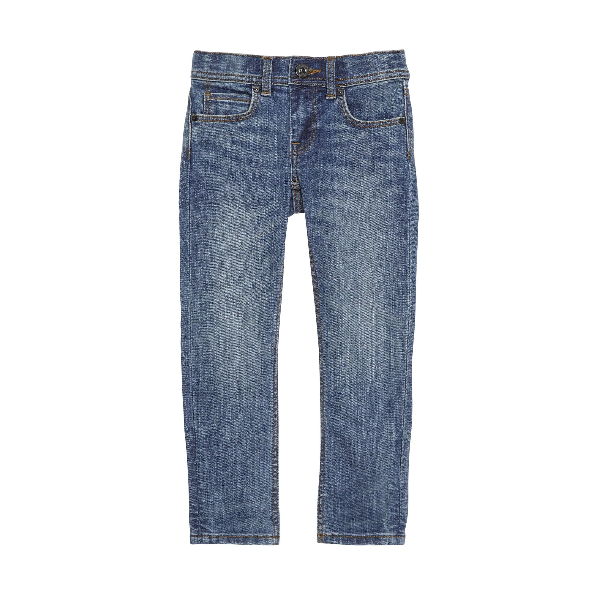 MID INDIGO Jean skinny en denim extensible