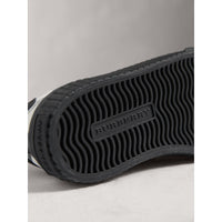 CLASSIC/BLACK Sneakers en coton House check et cuir