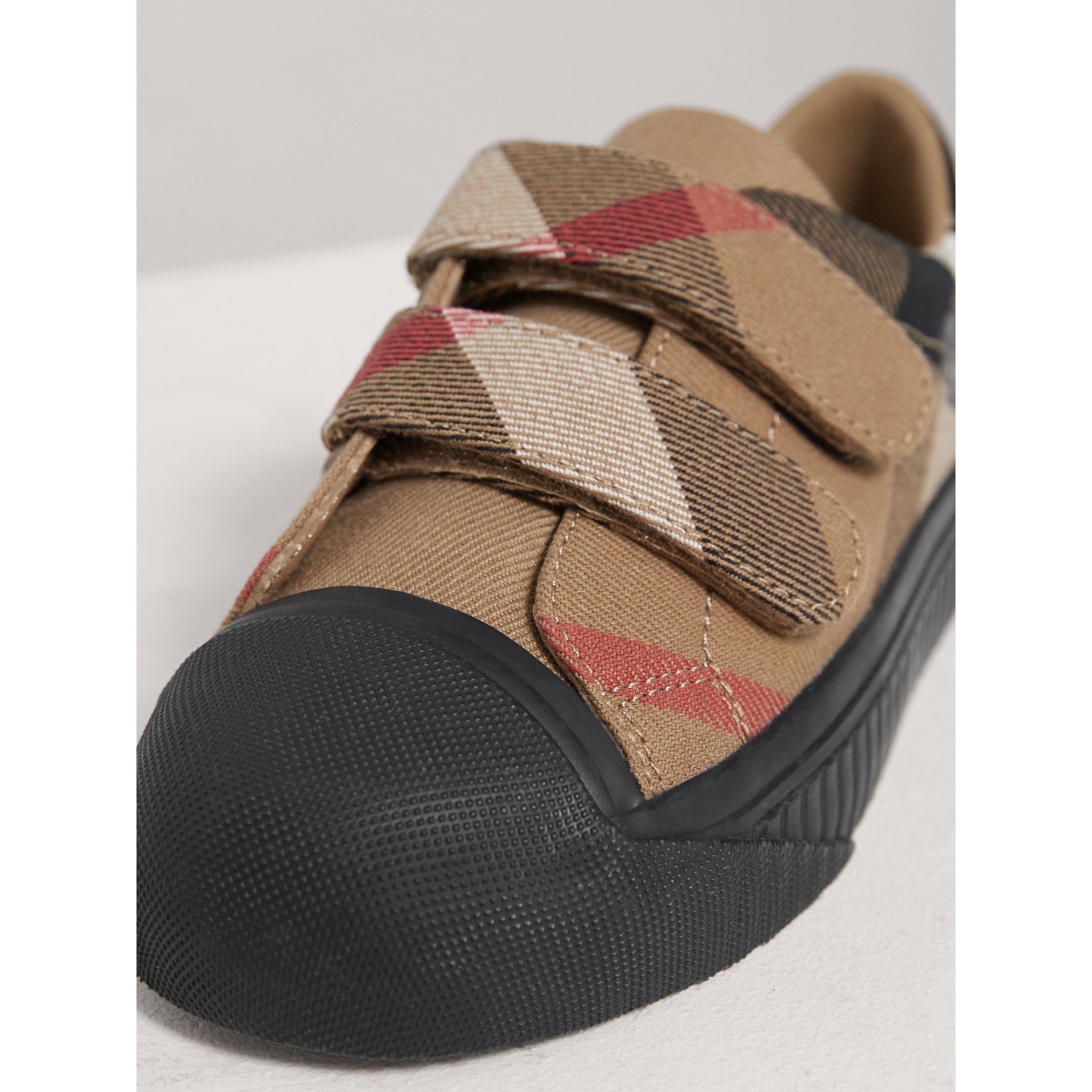 CLASSIC/BLACK Sneakers en coton House check et cuir