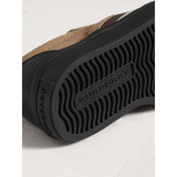 CLASSIC/BLACK Sneakers sans lacets en cuir et tissu House check