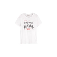 WHITE T-shirt en coton à imprimé Panorama londonien