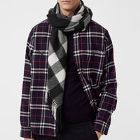 BLACK Bandana Burberry en cachemire à motif check