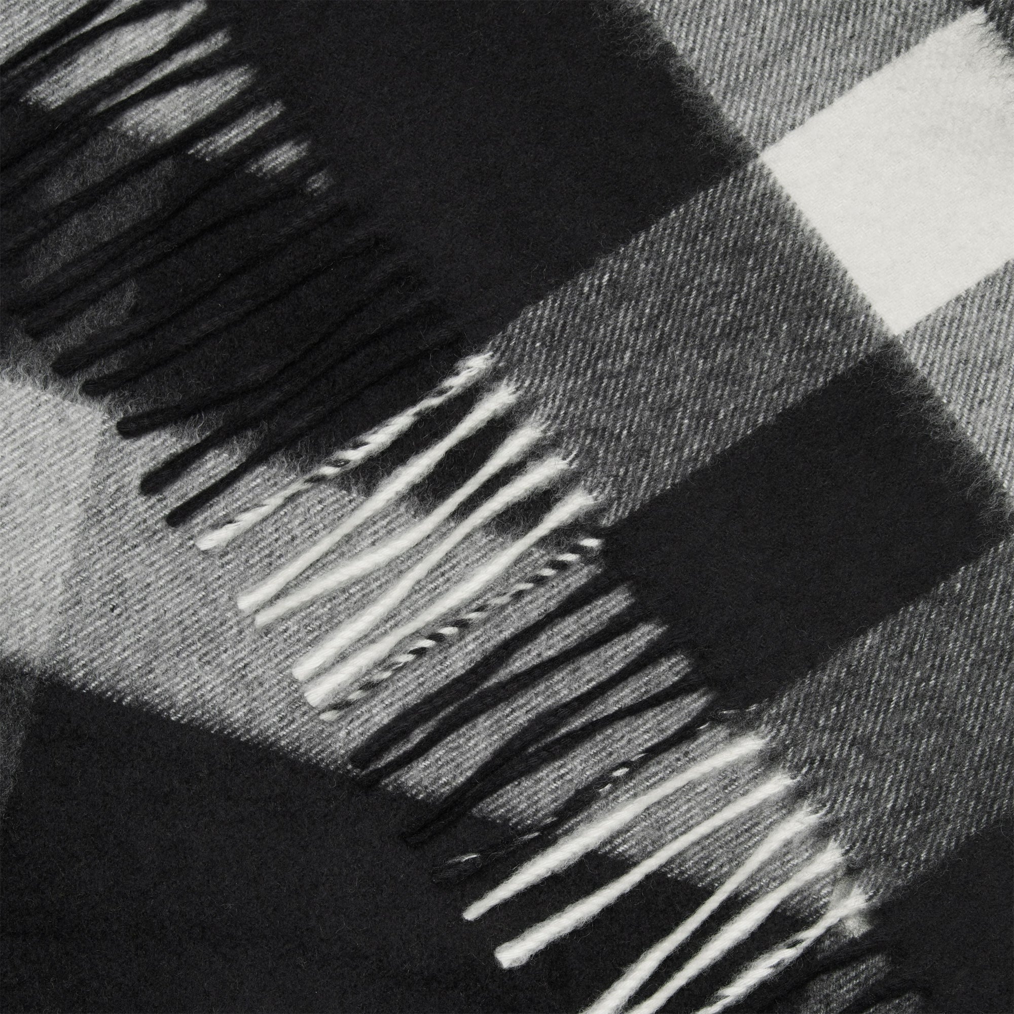 BLACK Bandana Burberry en cachemire à motif check