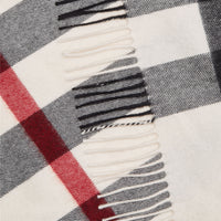NATURAL WHITE Bandana Burberry en cachemire à motif check