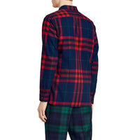 INK BLUE Chemise en flanelle de coton à motif check