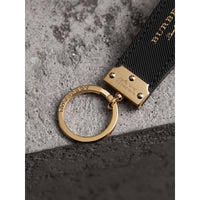 BLACK Porte-clés en cuir trench
