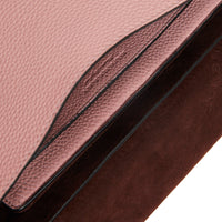 PALE ASH ROSE Petit sac Messenger en cuir estampé
