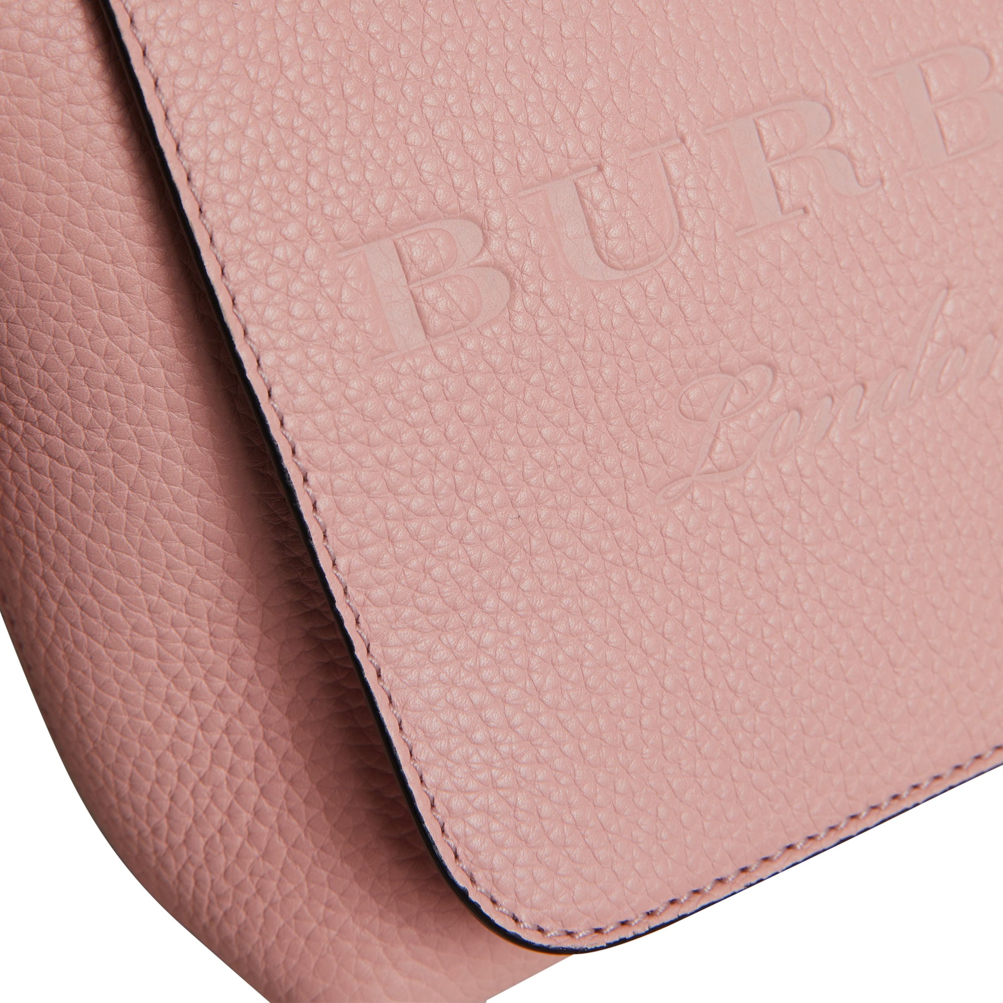 PALE ASH ROSE Petit sac Messenger en cuir estampé