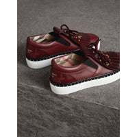 CERISE PURPLE Sneakers en cuir à franges