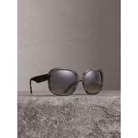 Lunettes de soleil à monture carrée - Gris