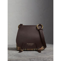 DARK CLOVE BROWN Sac à bandoulière The Bridle à motif Haymarket check
