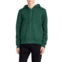 DARK FOREST GREEN Haut en jersey à capuche à détails check