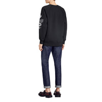 BLACK Sweat-shirt en jersey à imprimé Doodle