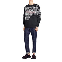 BLACK Sweat-shirt en jersey à imprimé Doodle