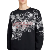 BLACK Sweat-shirt en jersey à imprimé Doodle