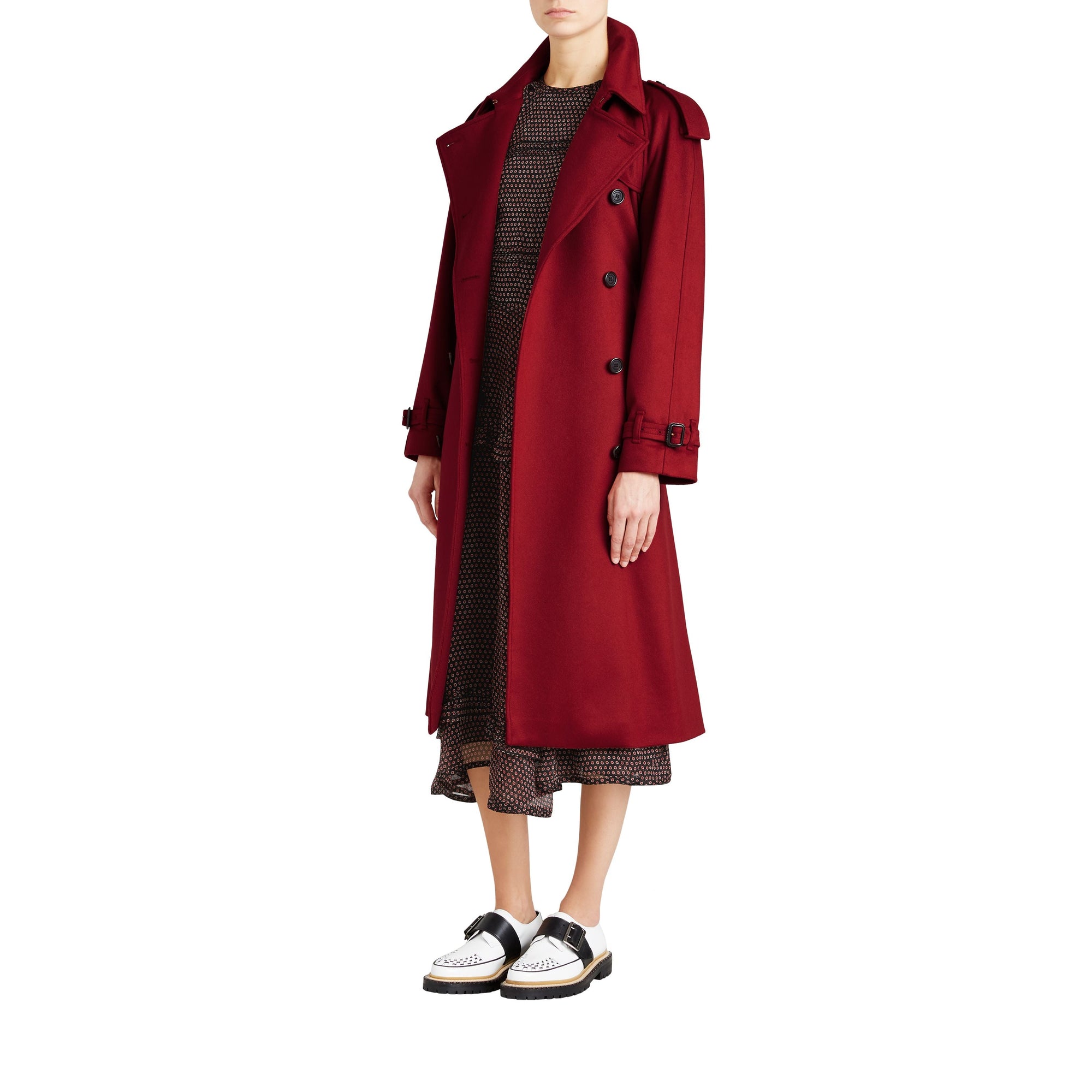 PARADE RED Trench en cachemire