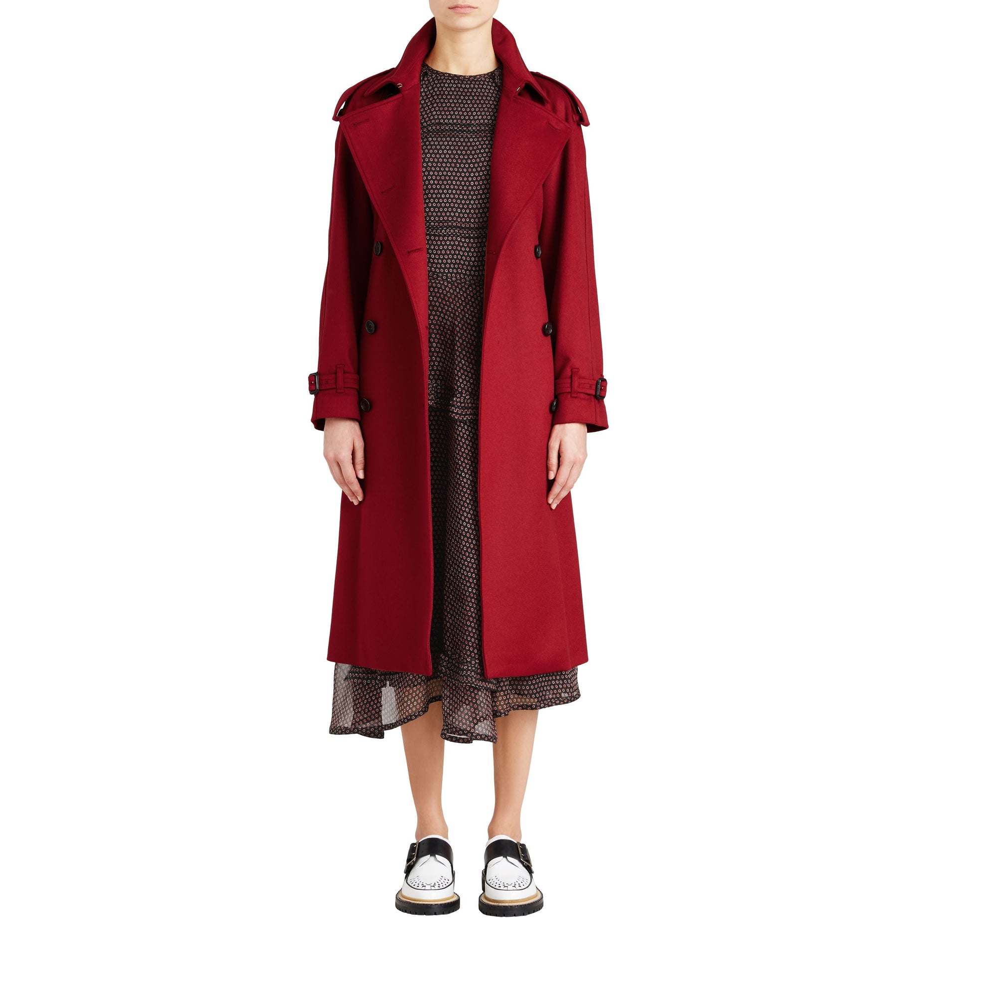 PARADE RED Trench en cachemire
