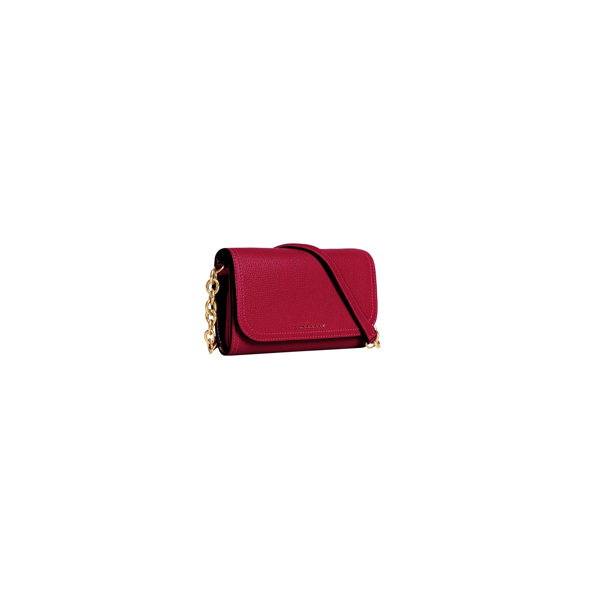 PARADE RED/MULTI Portefeuille en cuir avec surpiqûres et bretelle amovible