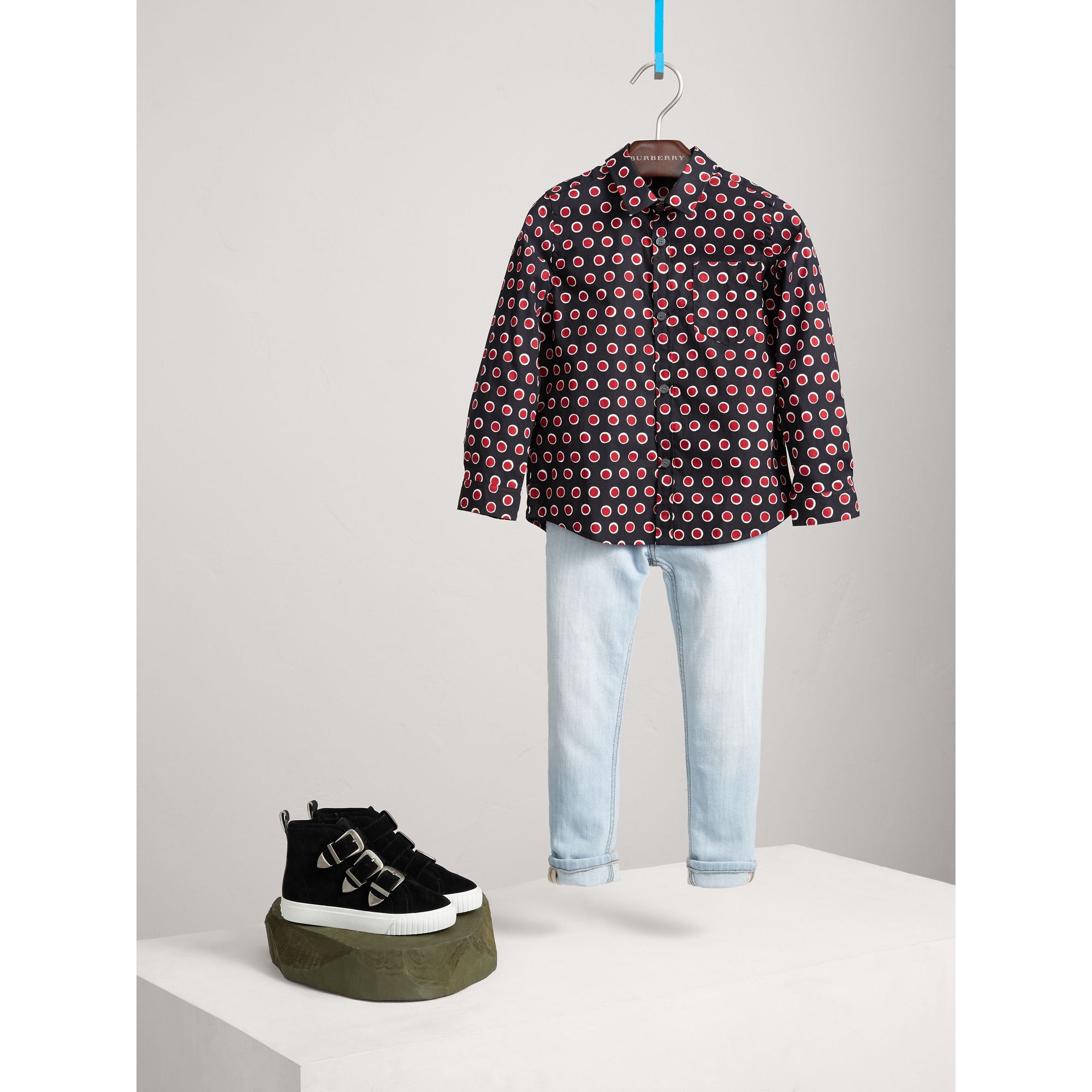 PARADE RED Chemise en coton avec imprimé à pois