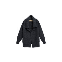 BLACK Cardigan oversize en laine et cachemire mélangés