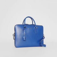 Attaché-case en cuir london - Bleu profond