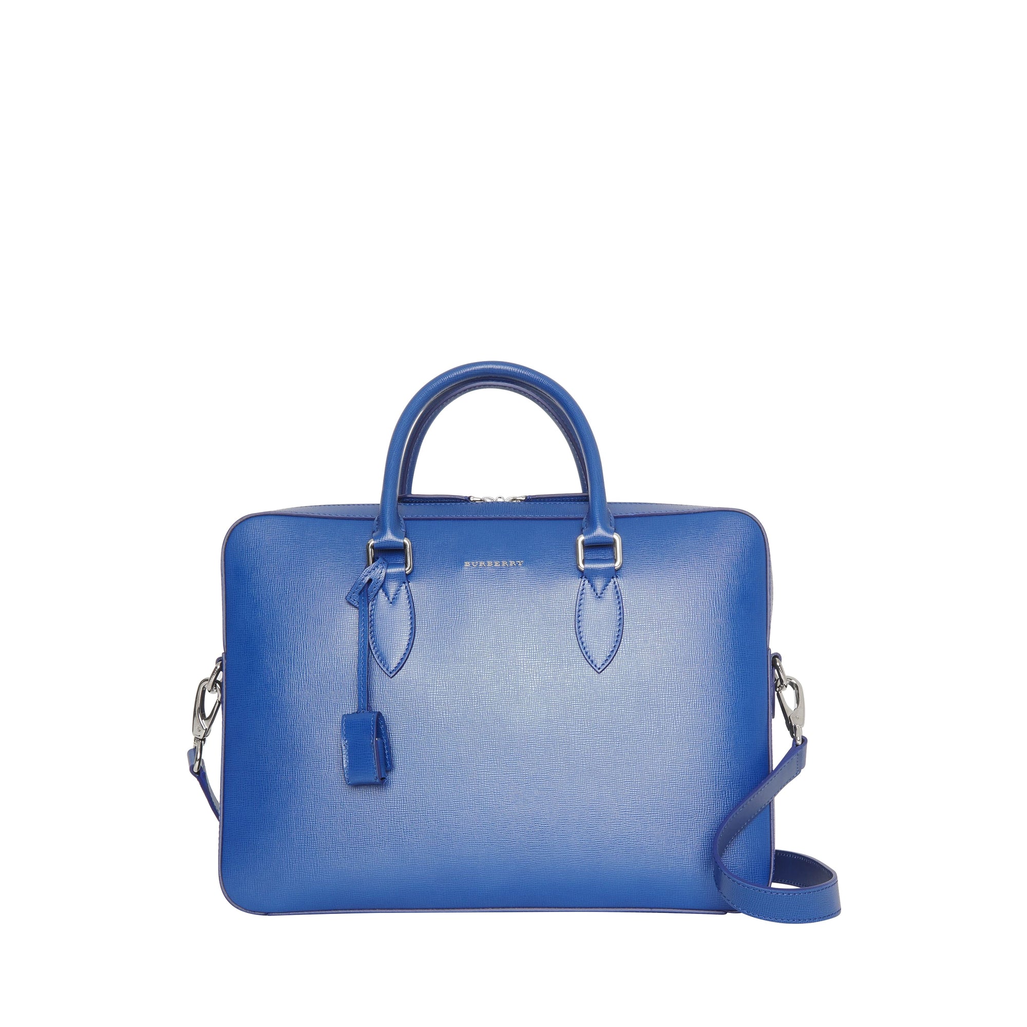 Attaché-case en cuir london - Bleu profond