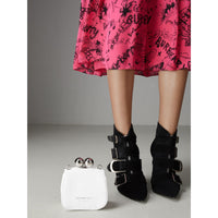 Mini sac porte-monnaie en alligator - Blanc
