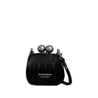 Mini sac porte-monnaie en alligator - Noir