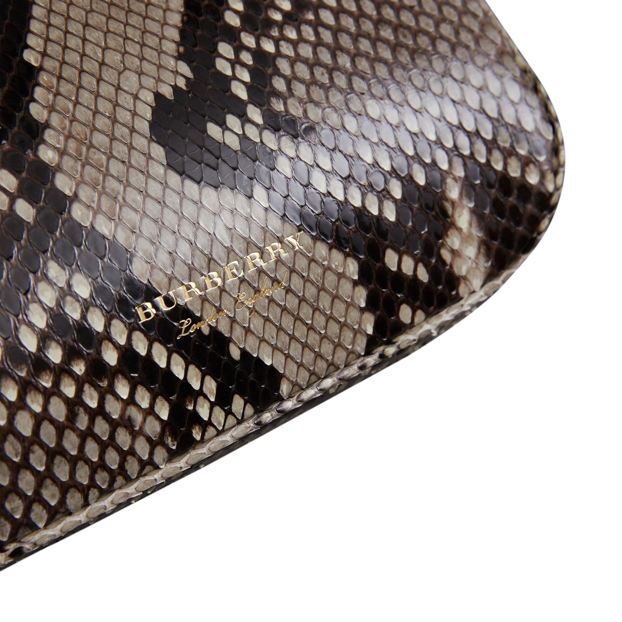 Petit sac porte-monnaie en python - Naturel