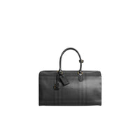 CHARCOAL/BLACK Fourre-tout à motif London check avec éléments en cuir