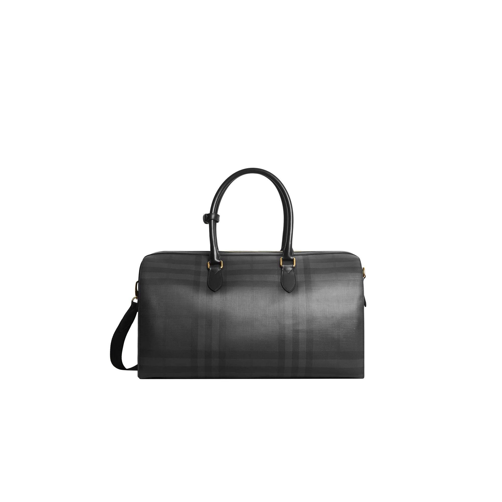 CHARCOAL/BLACK Fourre-tout à motif London check avec éléments en cuir