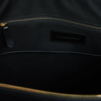 CHARCOAL/BLACK Fourre-tout à motif London check avec éléments en cuir