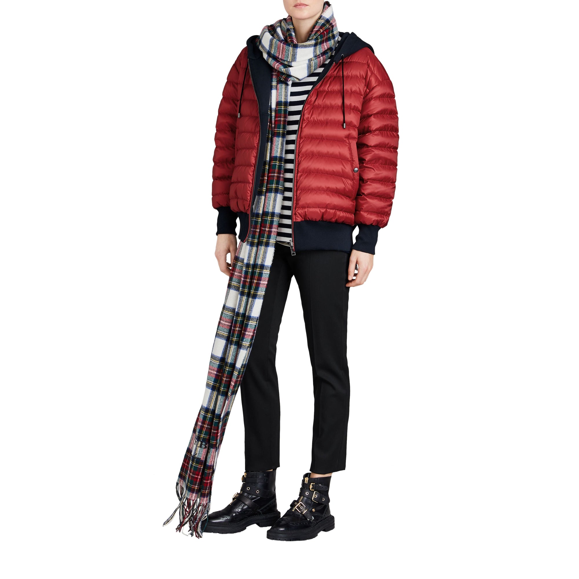 PARADE RED Bomber réversible à capuche rembourré en duvet