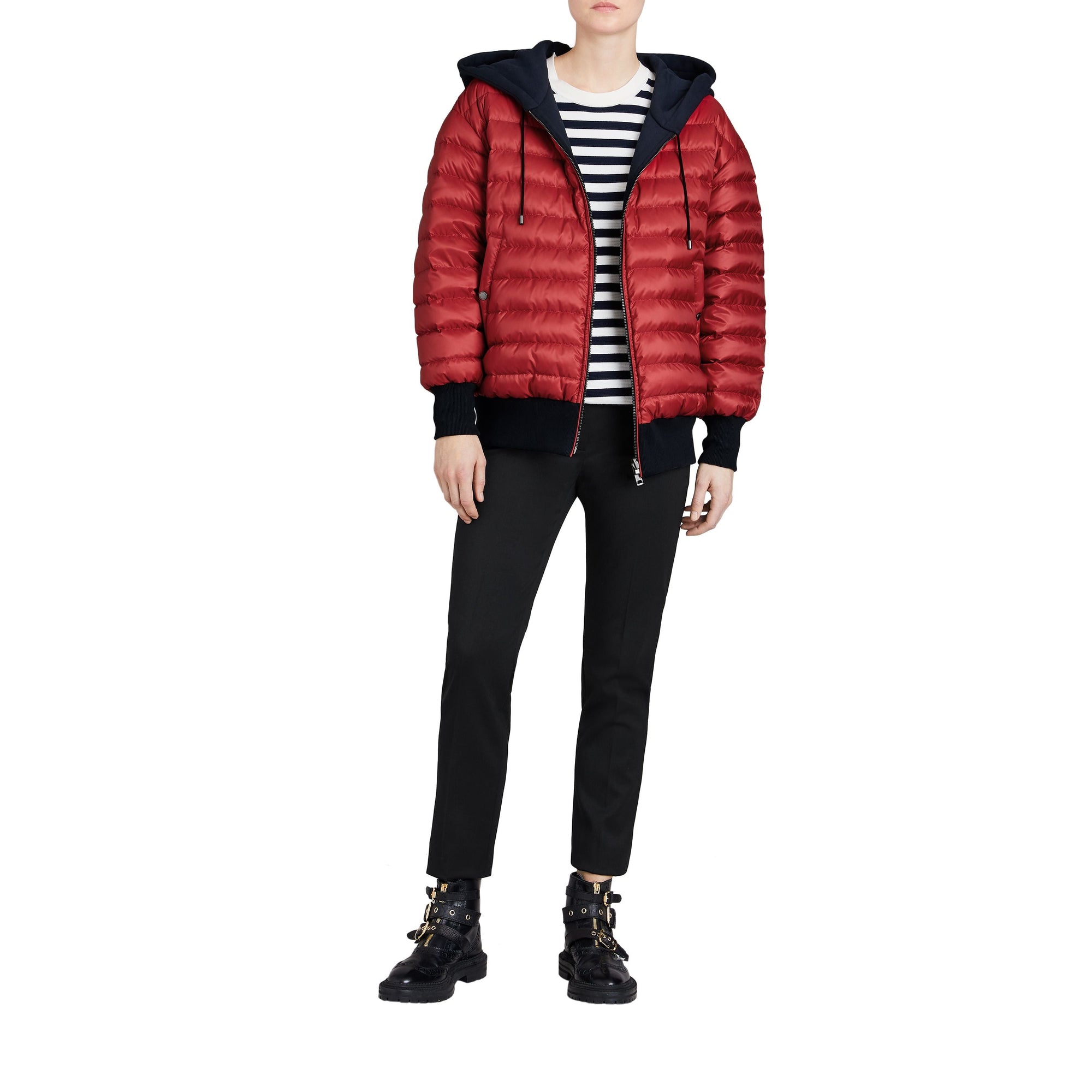 PARADE RED Bomber réversible à capuche rembourré en duvet